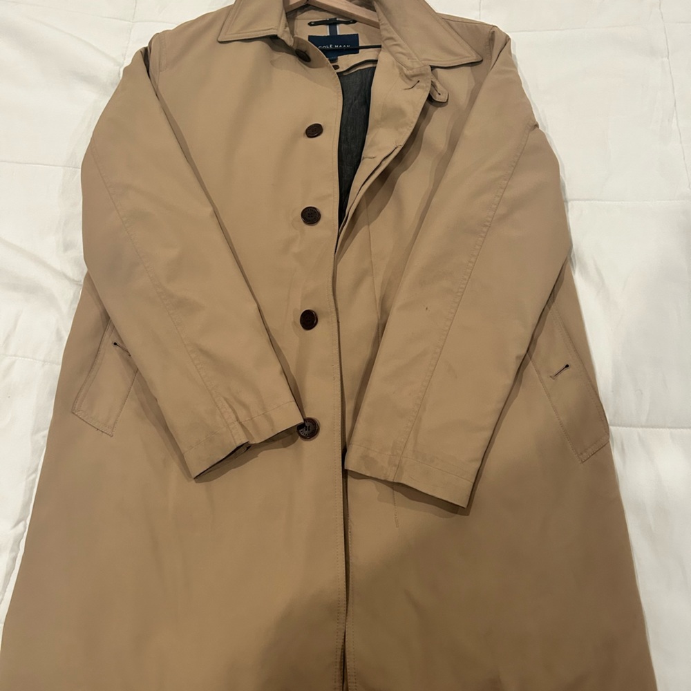 Cole Haan large rain trench coat